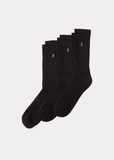 Men's Polo Ralph Lauren Crew 3-Pack Socks | 072854FNO